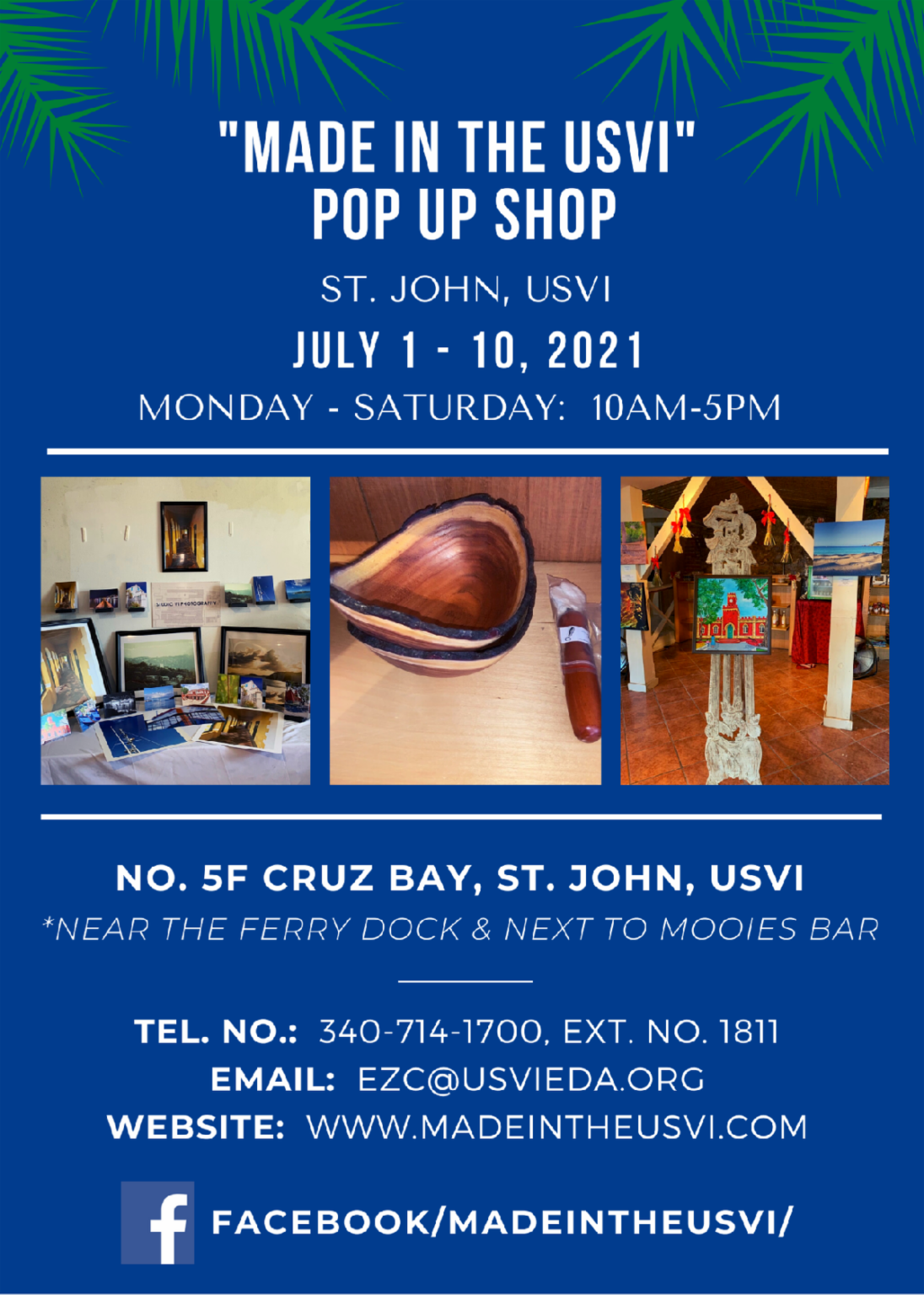 "Made in the USVI" PopUp Store Opens on St. John! Store Opens in